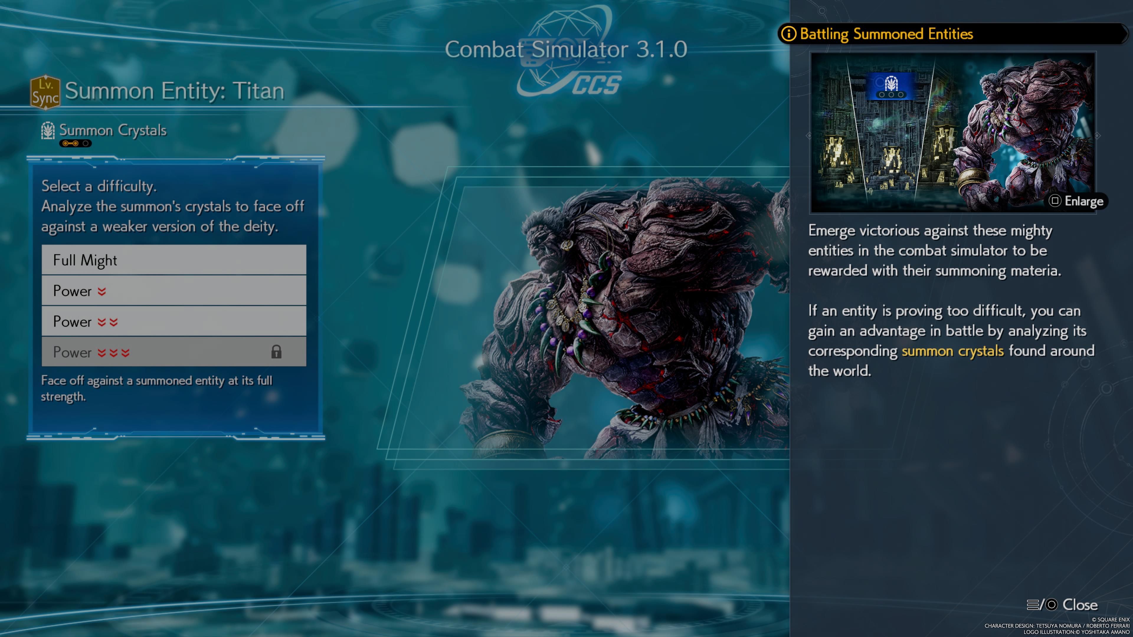 Battling Summoned Entities Tutorial in FF7 Rebirth's Combat Simulator