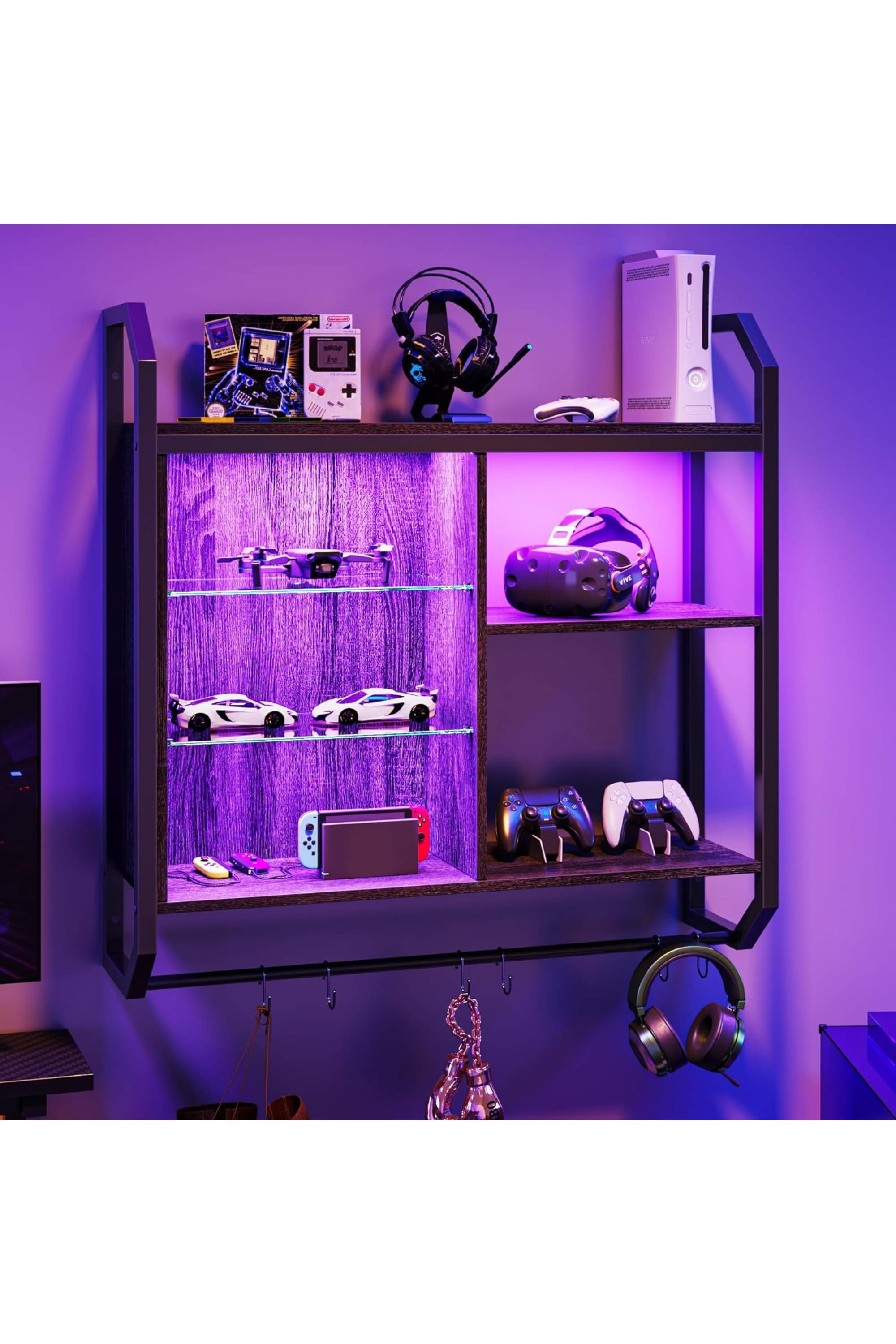 Bestier 34-Inch LED Wall Mounted Shelf