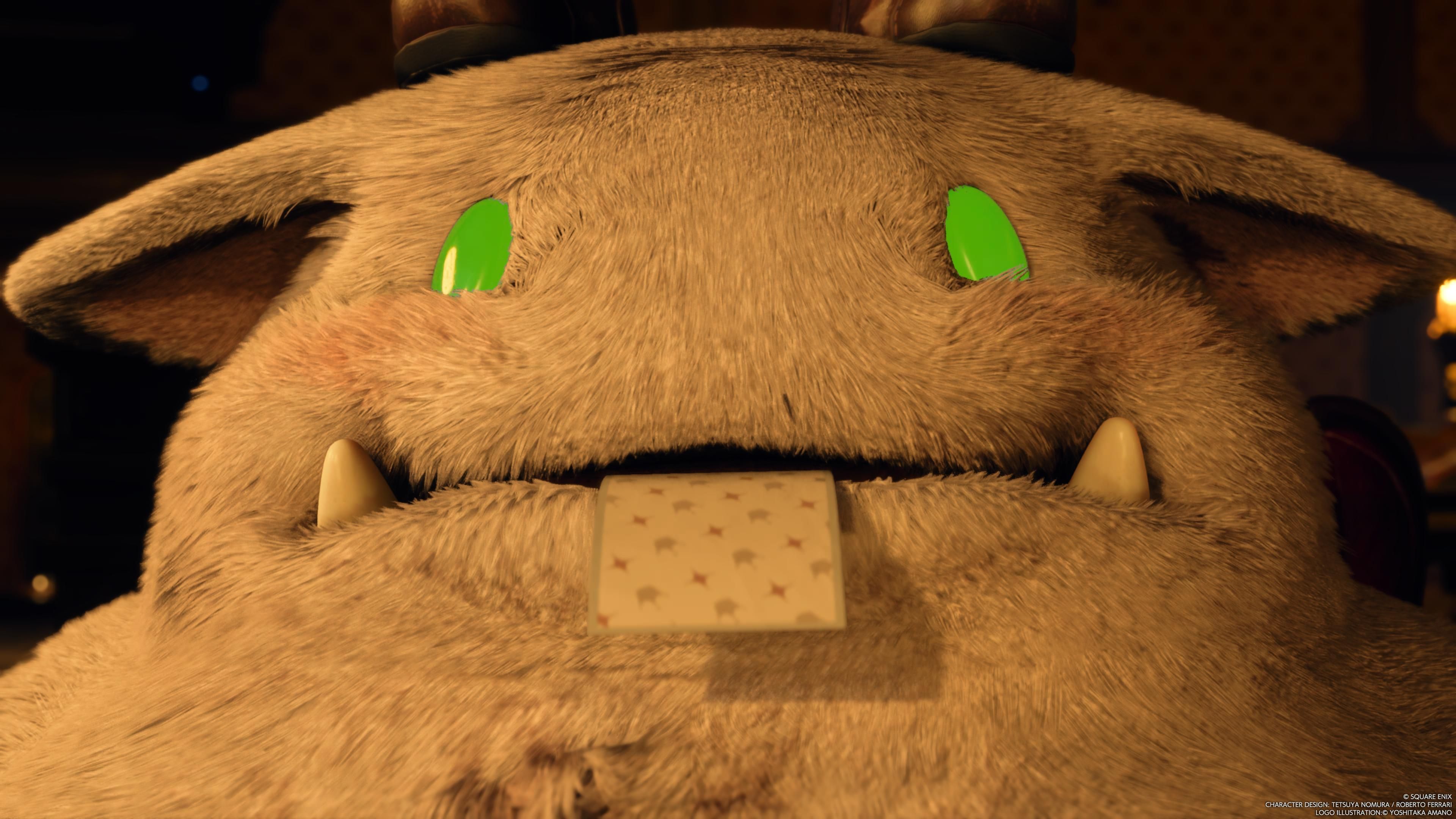 Cait Sith's moogle doll spits out a fortune in FF7 Rebirth