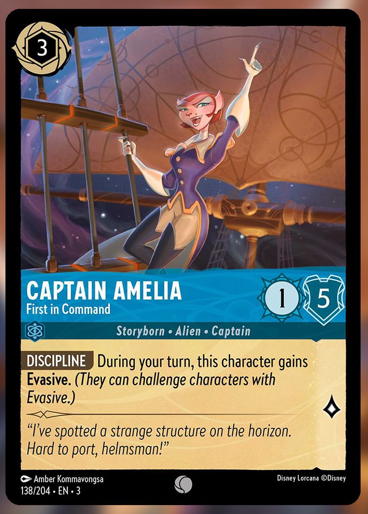 Captain Amelia, First In Command