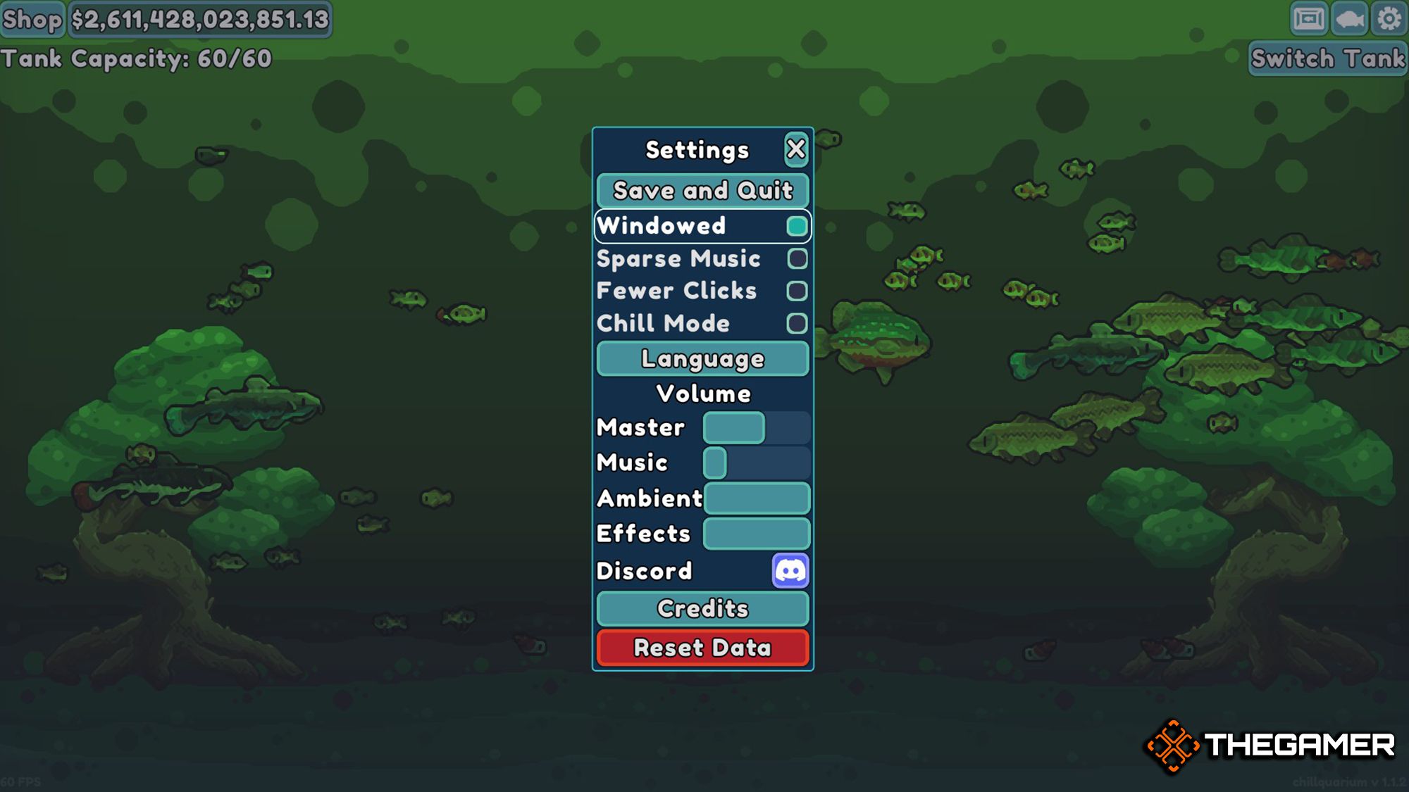 Chillquarium's Settings Screen-1