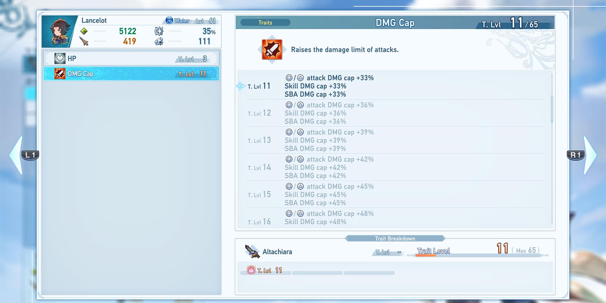 damage cap stats description