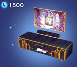 Disney Dreamlight Valley Art Deco TV and Stand