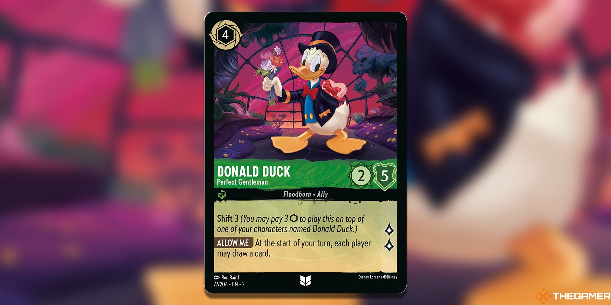 Donald Duck, Perfect Gentleman Lorcana Card