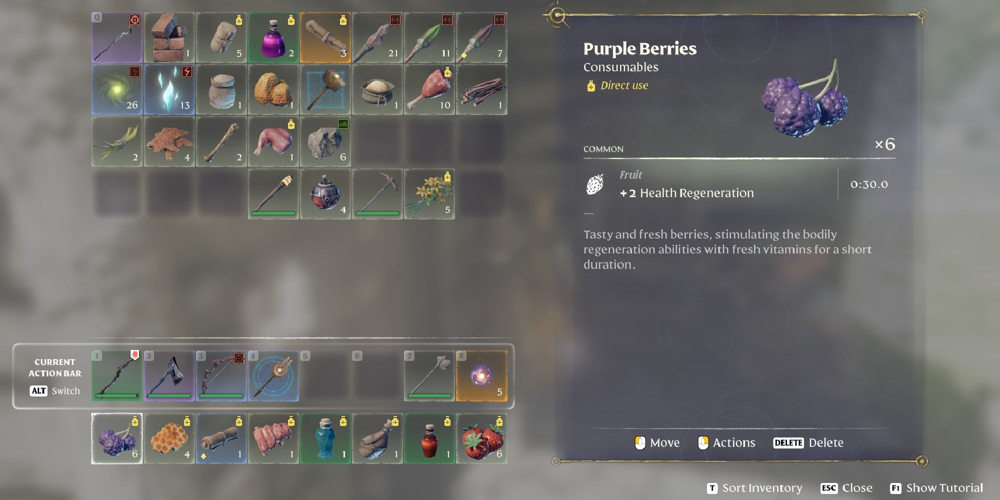 enshrouded purple berries in inventory