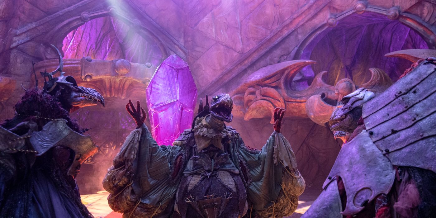 Three Skeksis Creatures from The Dark Crystal: Age of Resistance