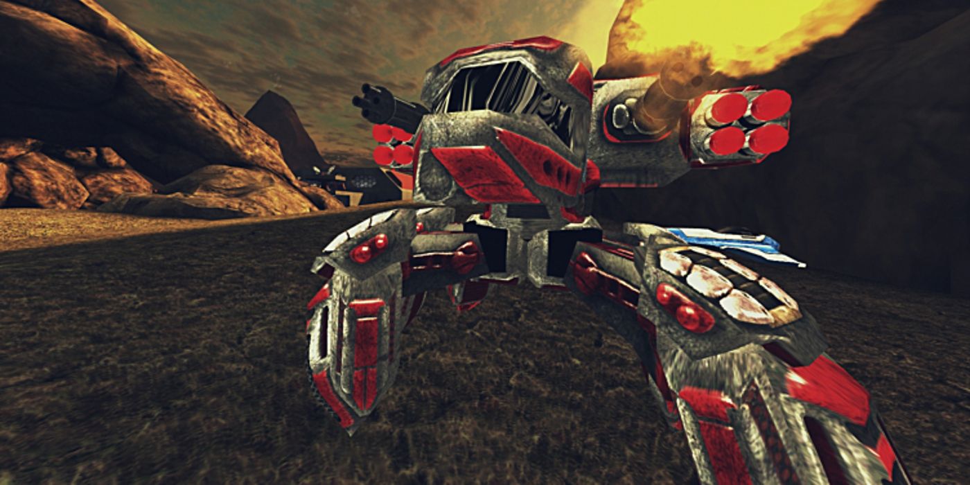 Image of Red Mech from Xonotic