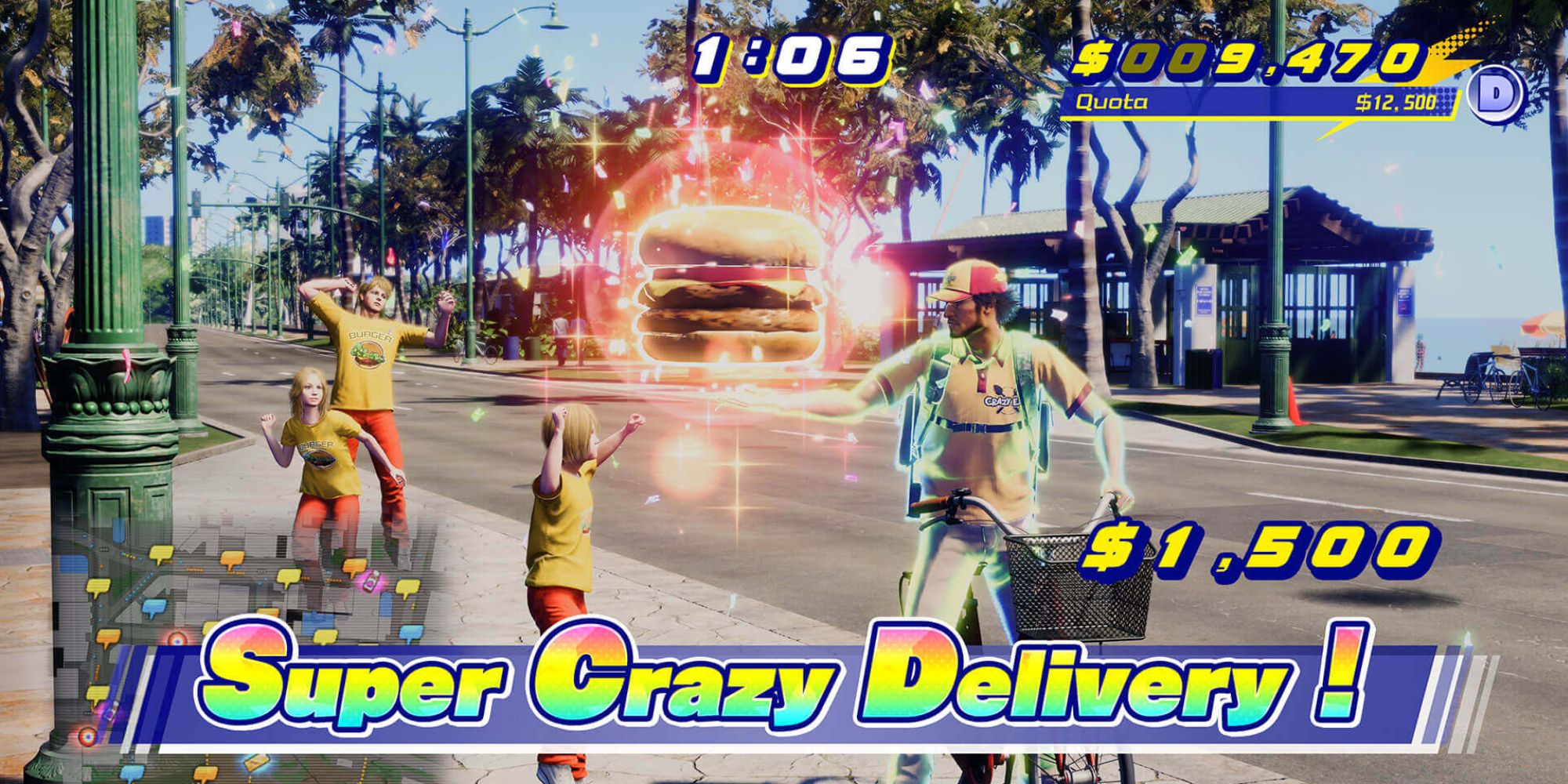 A delivery side game in Like A Dragon: Infinite Wealth.