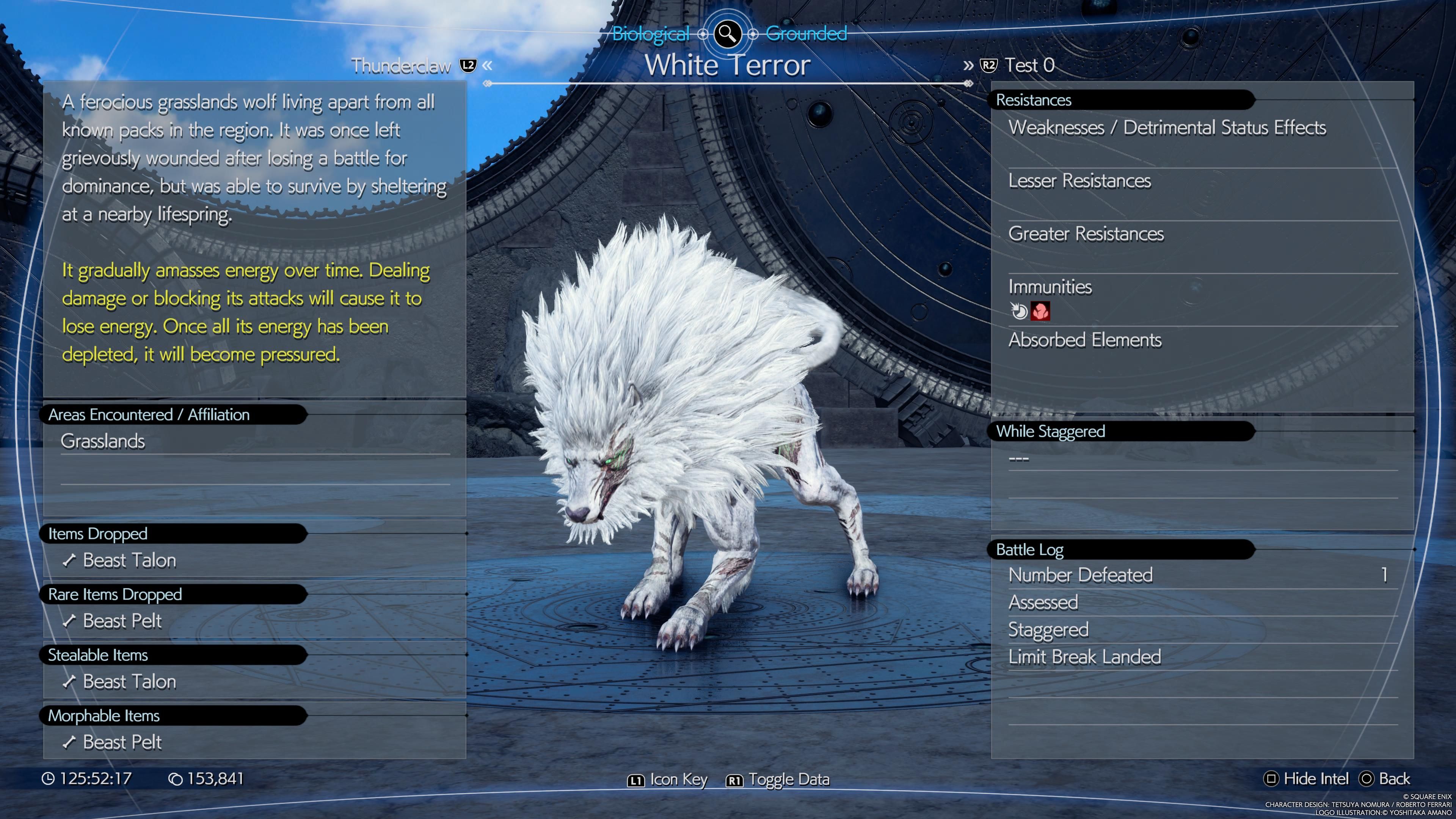 FF7 Rebirth image of the White Terror enemy's bio screen