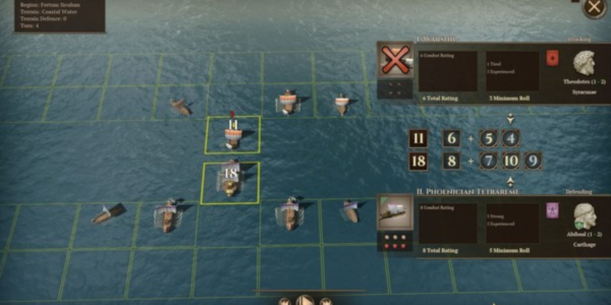 naval combat screen in field of glory empires