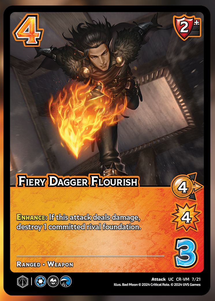 Fiery Dagger Flourish