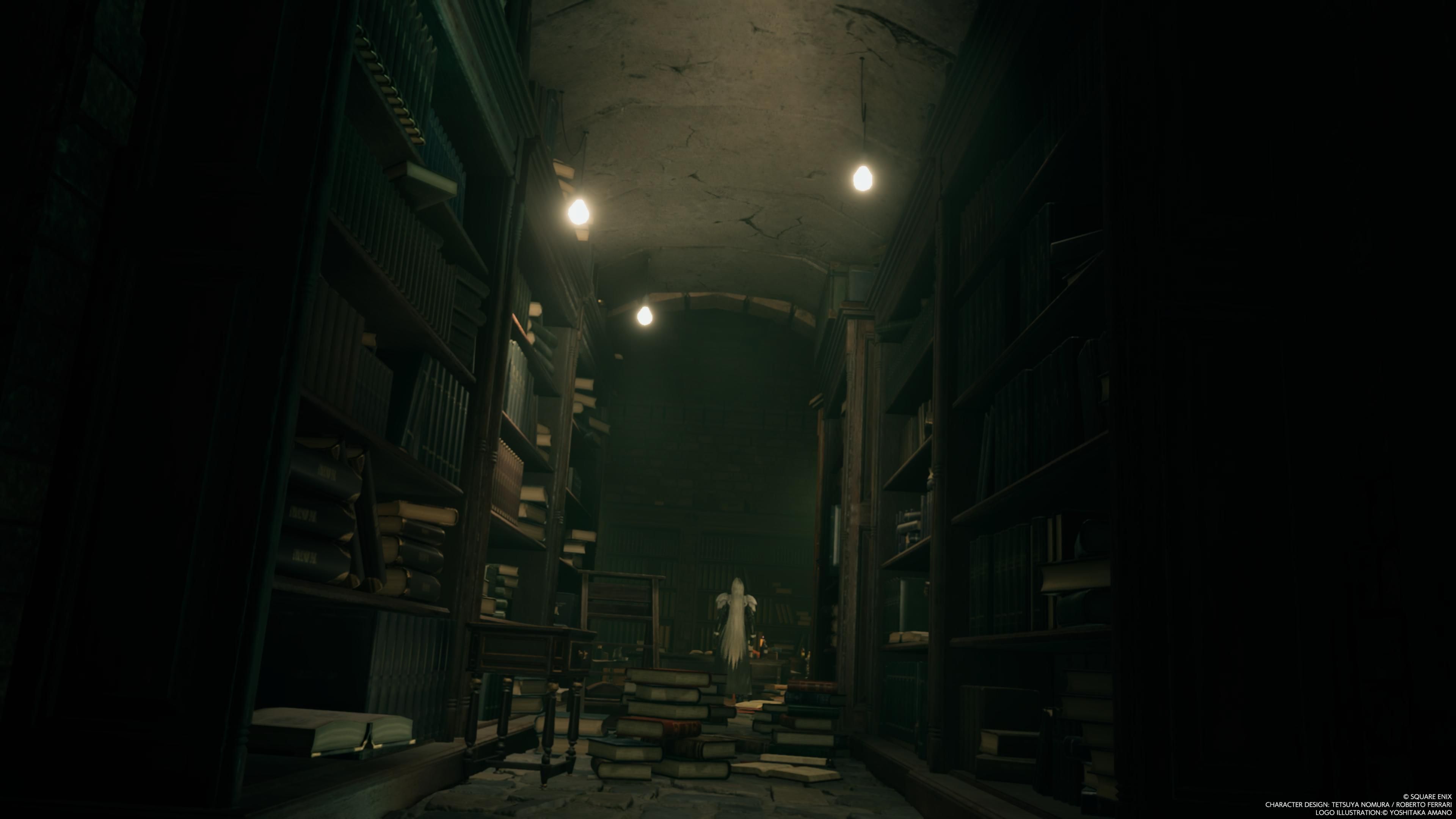 Sephiroth inside the Shinra Mansion in Final Fantasy 7 Rebirth