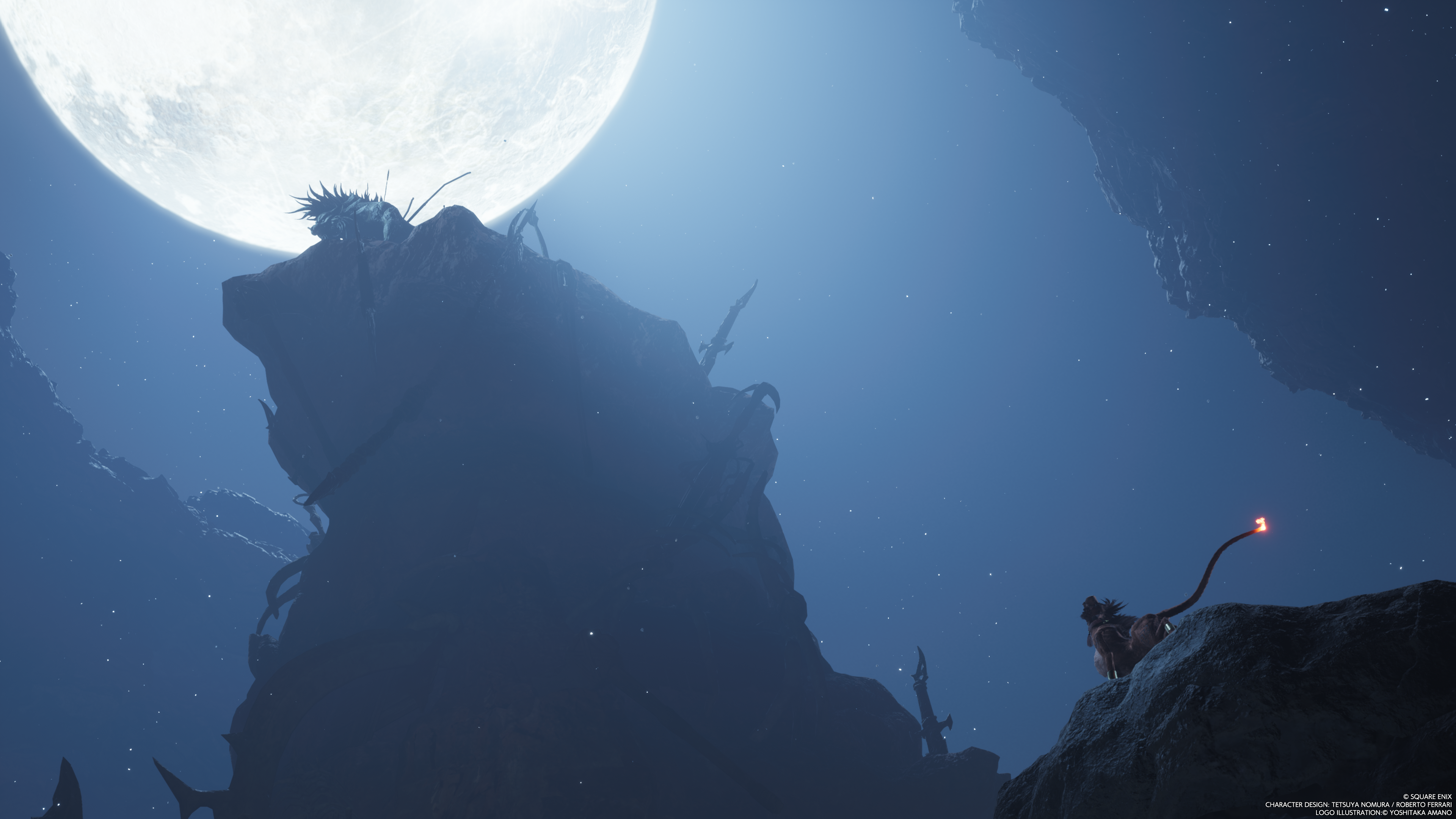 Final Fantasy 7 Rebirth - Red XIII and Seto at Cosmo Canyon