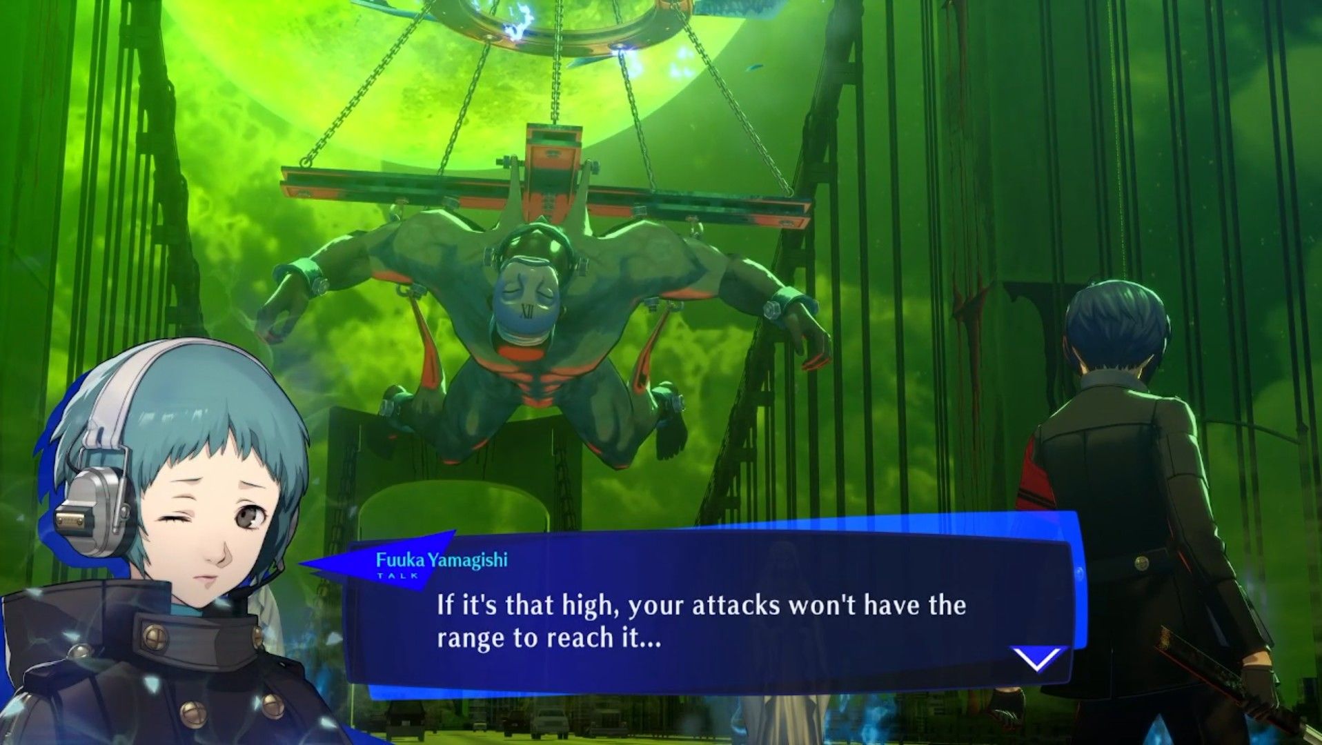 fuuka explaining the hanged man fight persona 3 reload p3r
