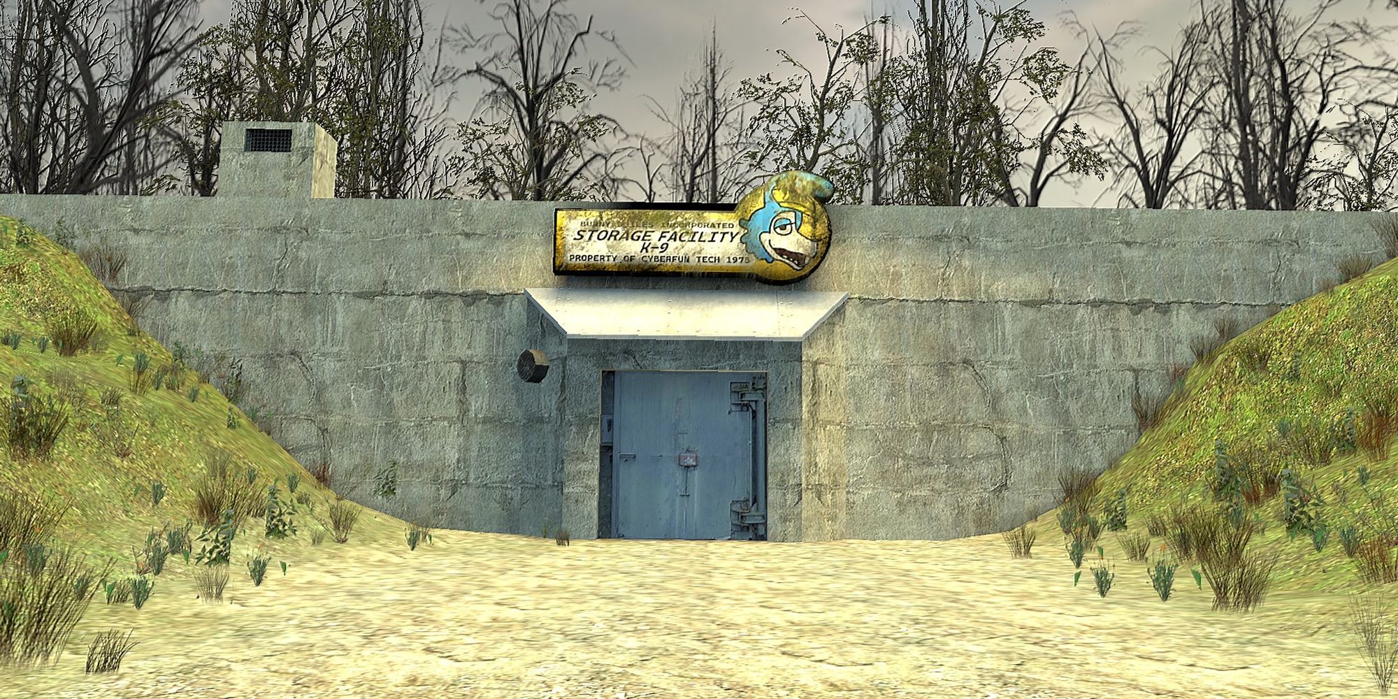 Garry's Mod K-9 Storage Facility Map Showing Entrance