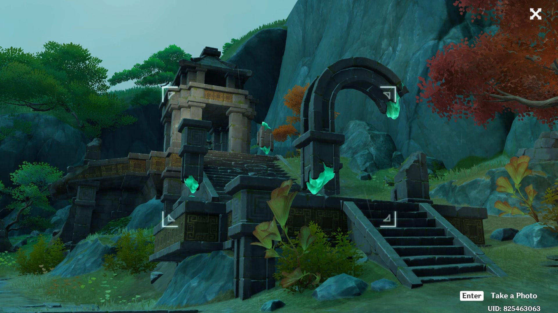 Completed Frgrant wood Huangcong ruin puzzle in Genshin Impact 