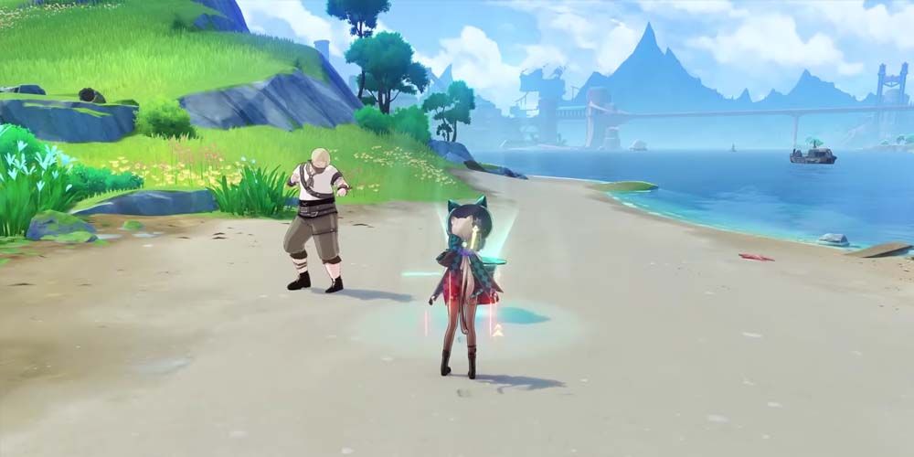 Genshin Impact, Lynette's Elemental Burst taunting a treasure hoarder