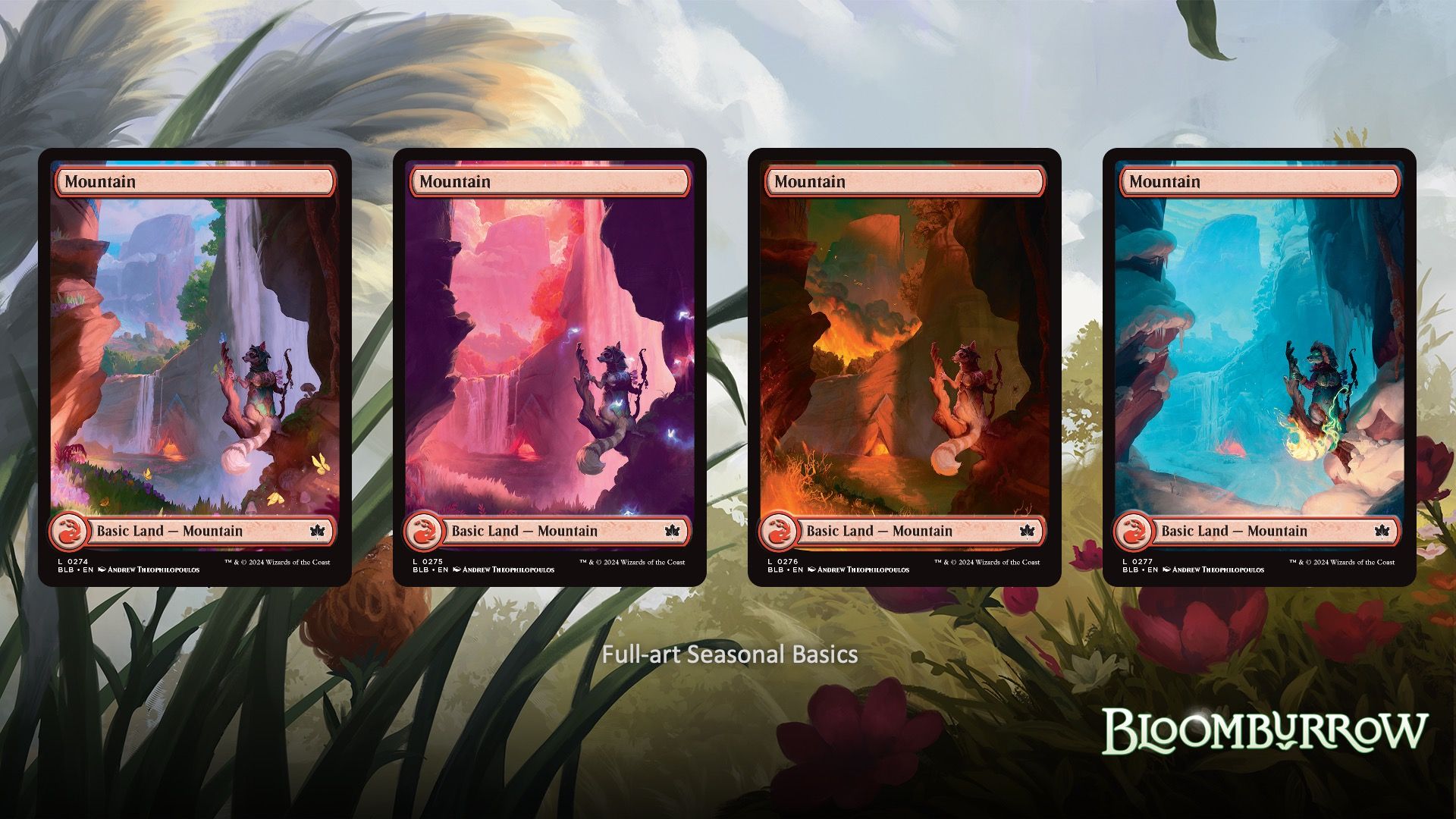 Four Mountains in MTG's Bloomburrow set