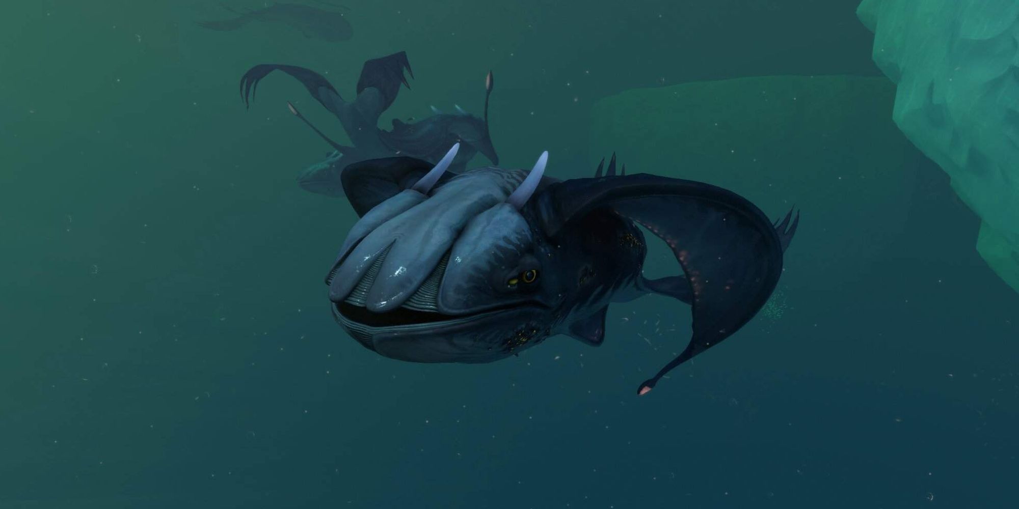 Subnautica: Below Zero - Glow Whales Calmly Swimming Through The Sea