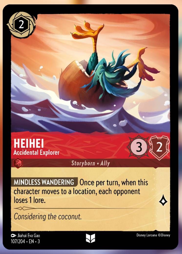 heihei accidental explorer lorcana