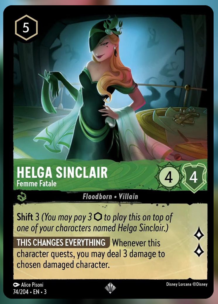 Helga Sinclair, Femme Fatale
