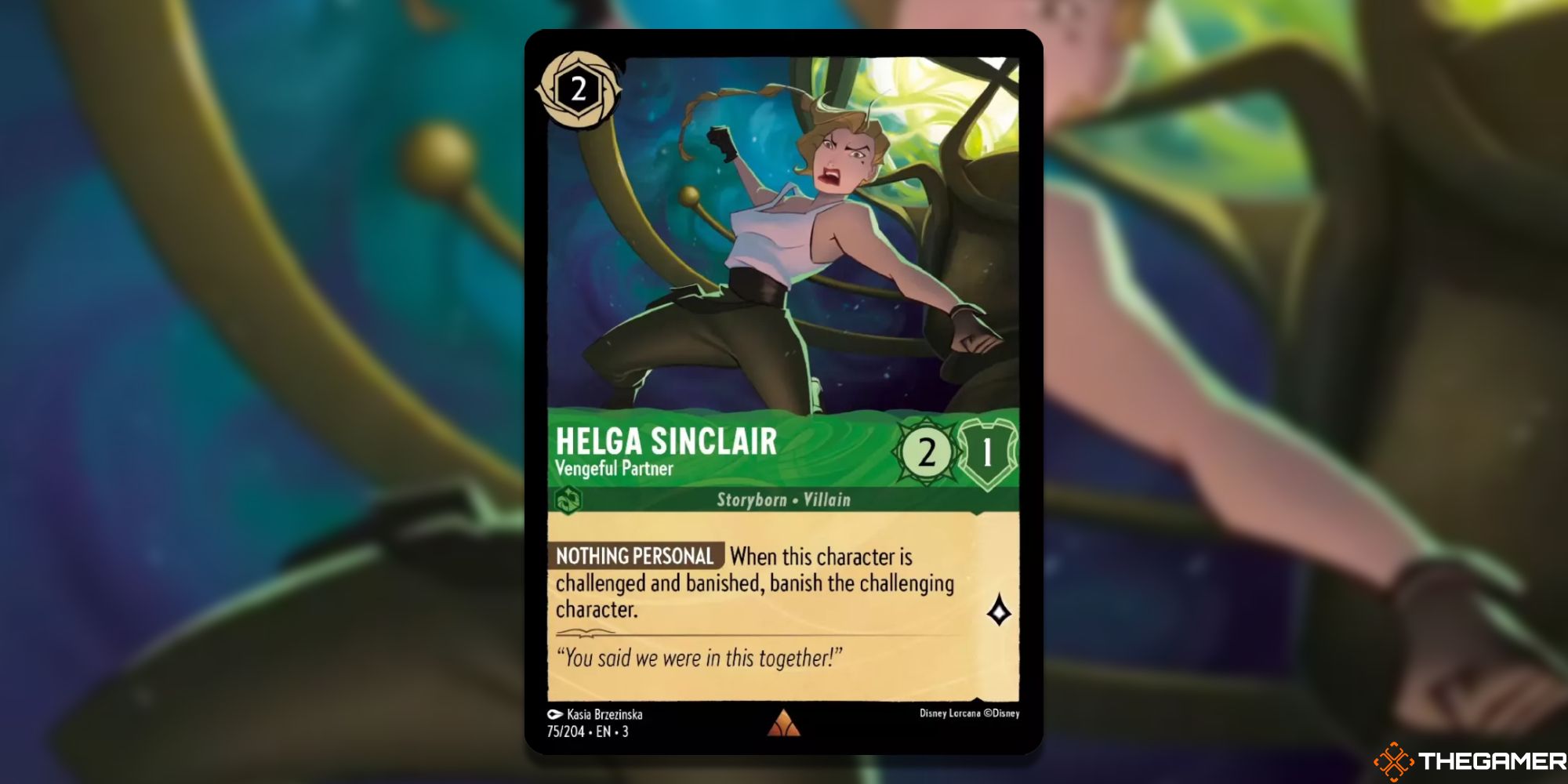 Disney Lorcana: Helga Sinclair, Vengeful Partner card