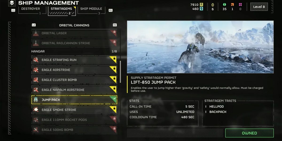 Using the Jump Pack in Helldivers 2
