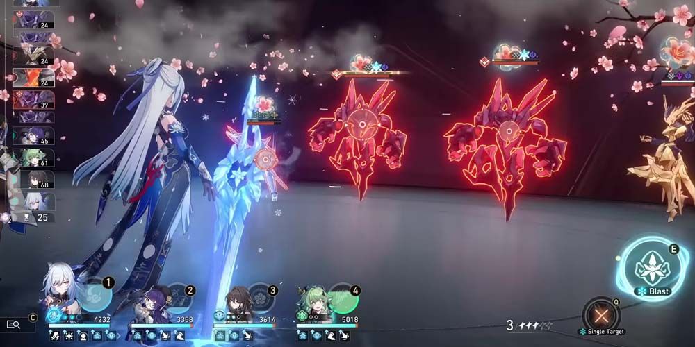 Honkai Star Rail, Jingliu Pela Ruan Mei Huohuo team after Ruan Mei uses her Ultimate