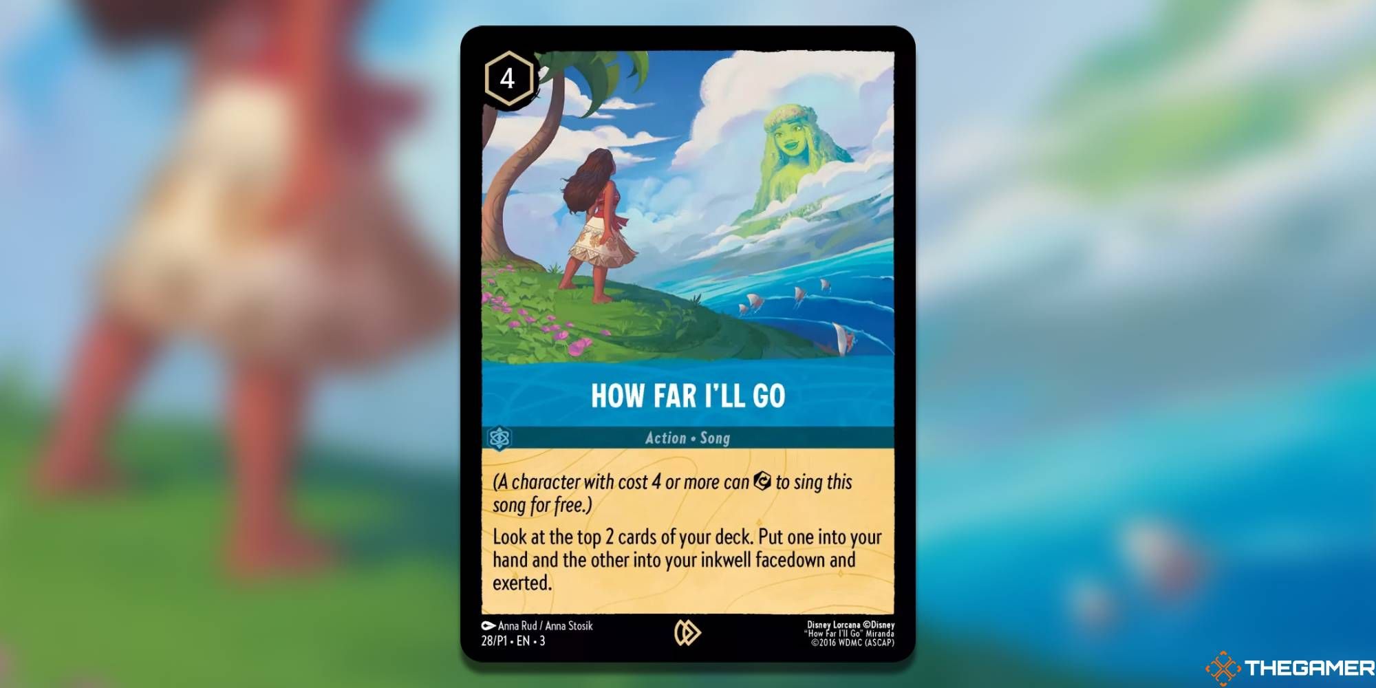 How Far I'll Go Lorcana Card