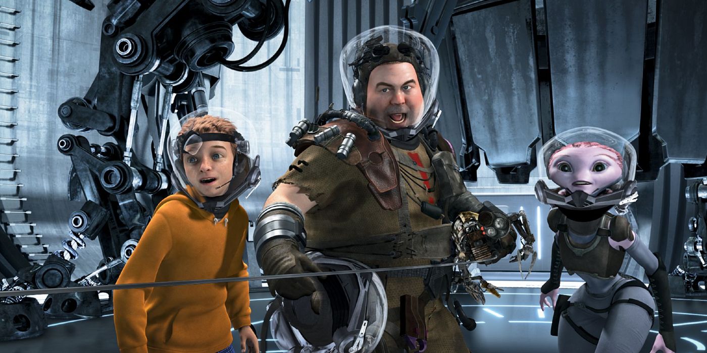 Image of the three main characters from Mars Needs Moms.