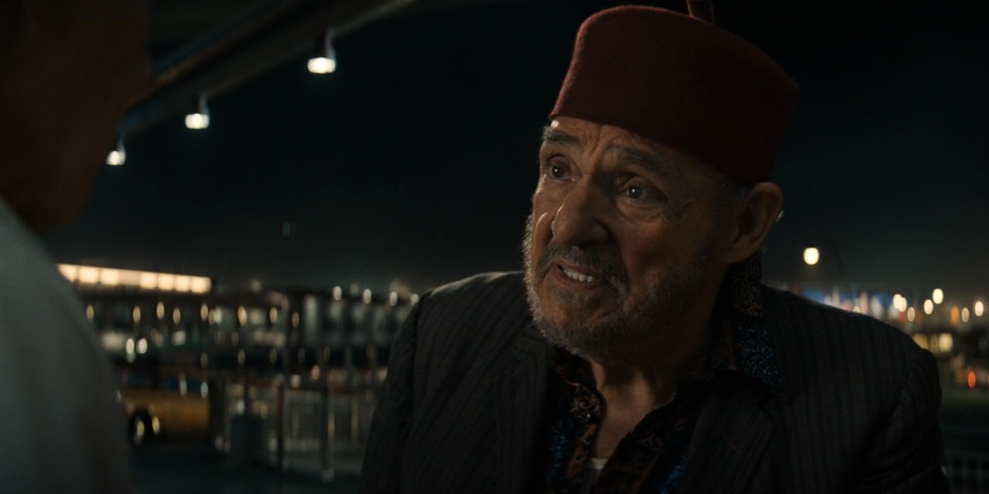 Indiana Jones and the Dial of Destiny Sallah talks to Indy at night