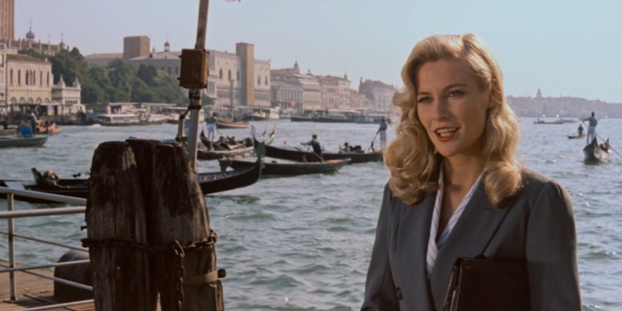 Indiana Jones and the Last Crusade Elsa stands by the water