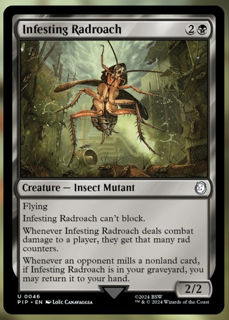 Infesting Radroach