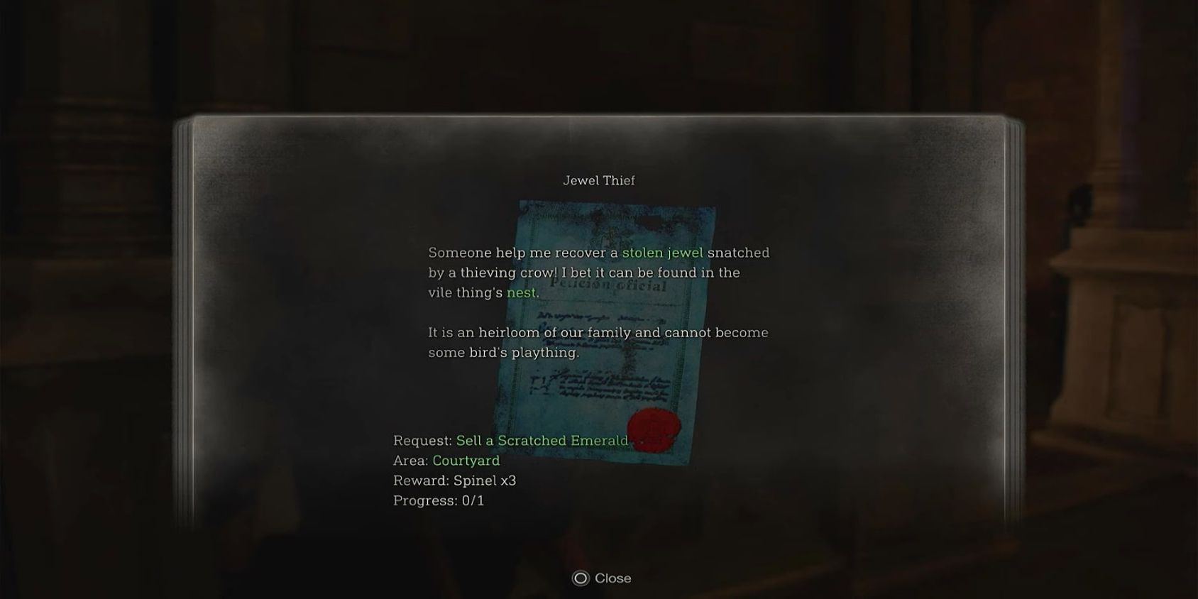Jewel Thief Merchant Request in Resident Evil 4 Remake