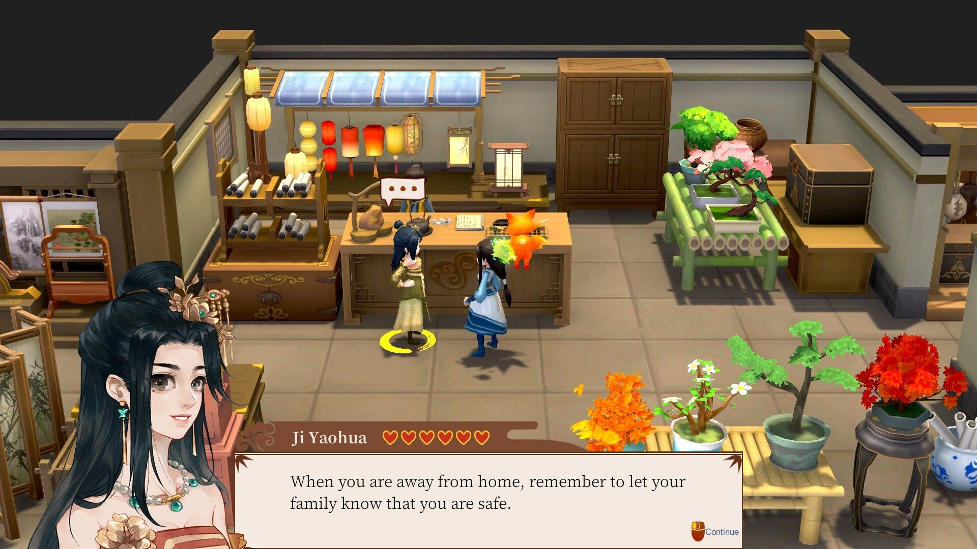 ji yaohua talking to the protagonist