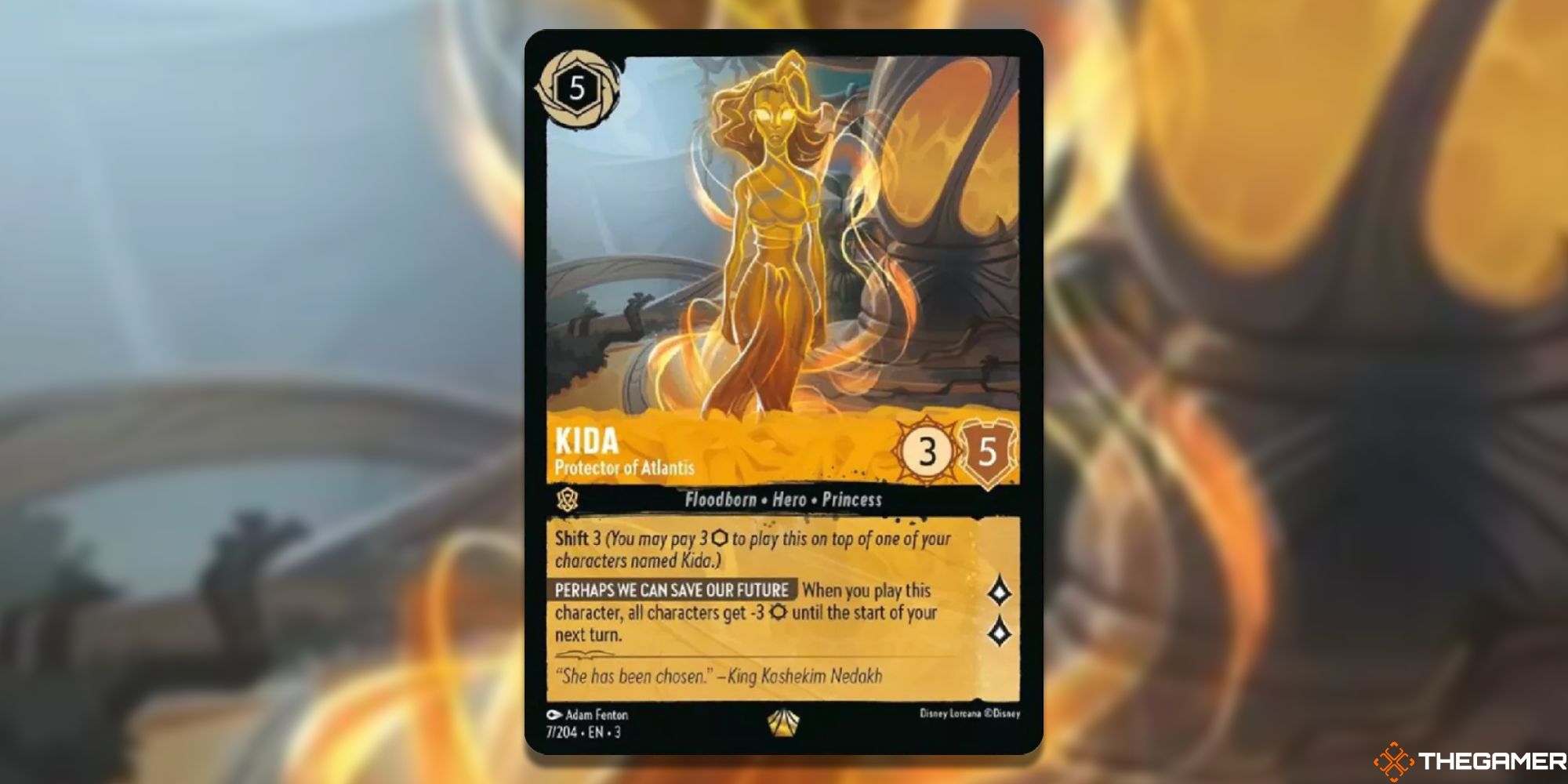 Disney Lorcana: Kida, Protector of Atlantis card