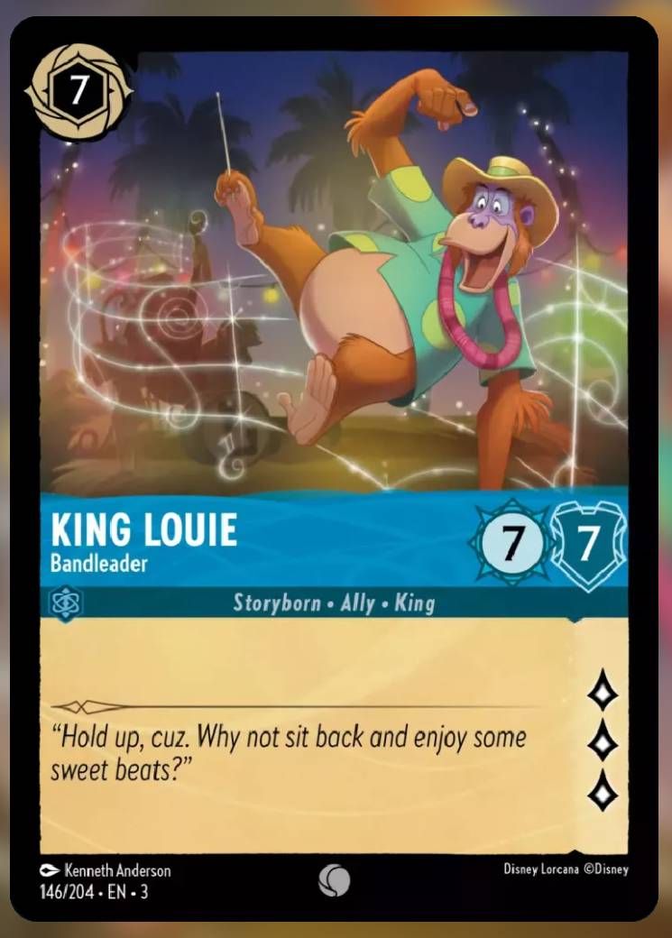 king louie bandleader lorcana