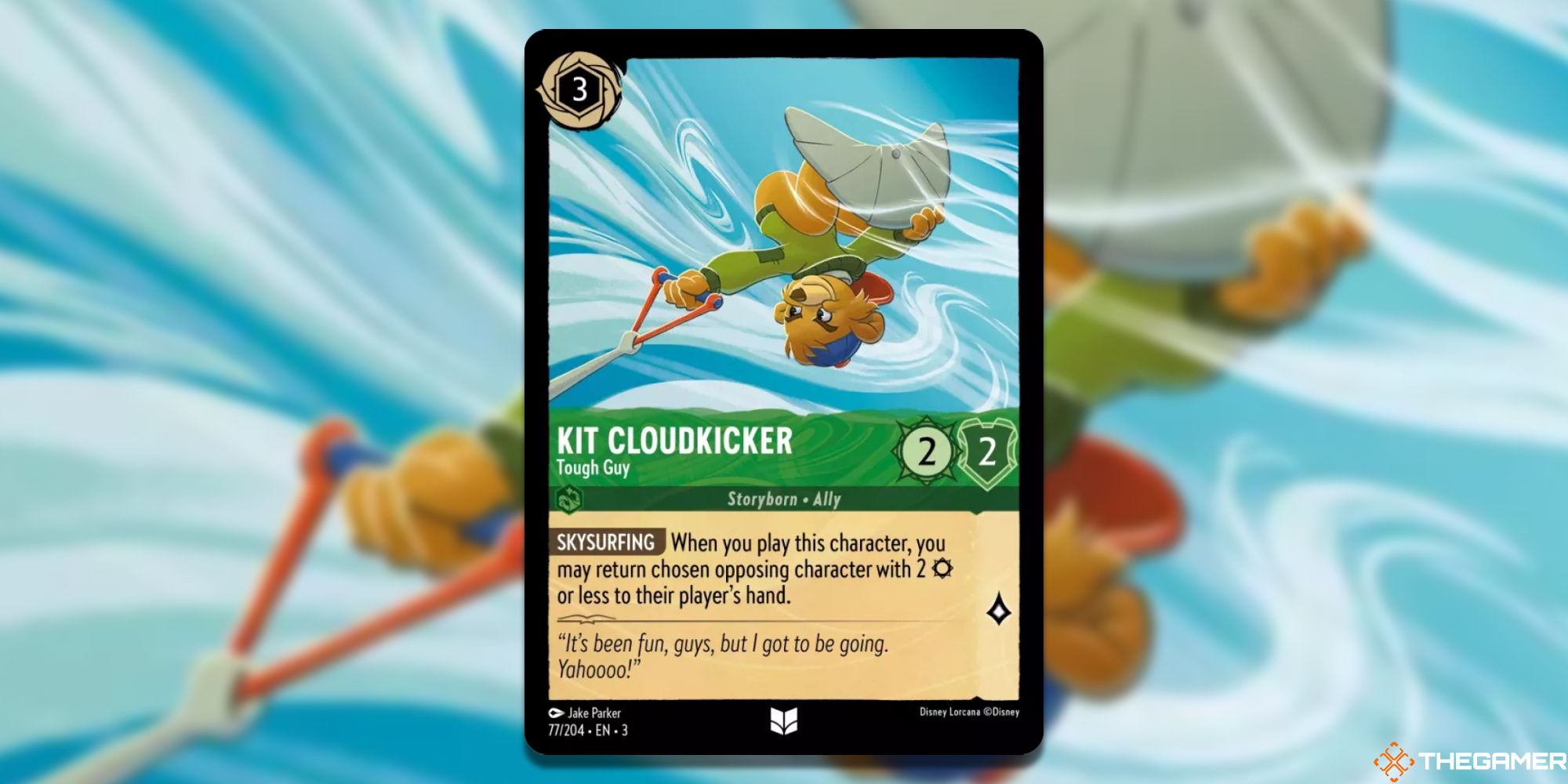 Disney Lorcana: Kit Cloudkicker, Tough Guy card