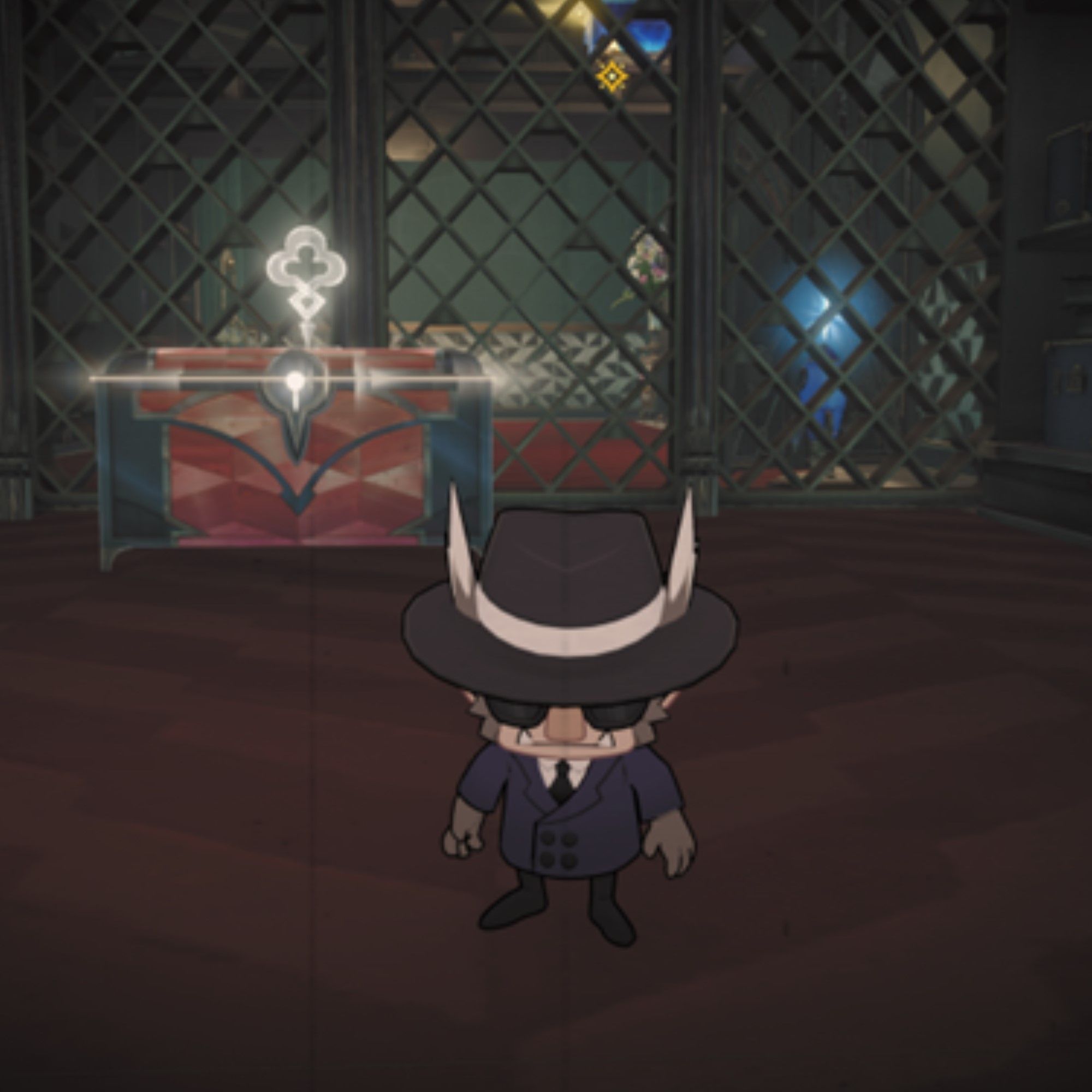 Hanu stands in front of a chest in Honkai Star Rail.