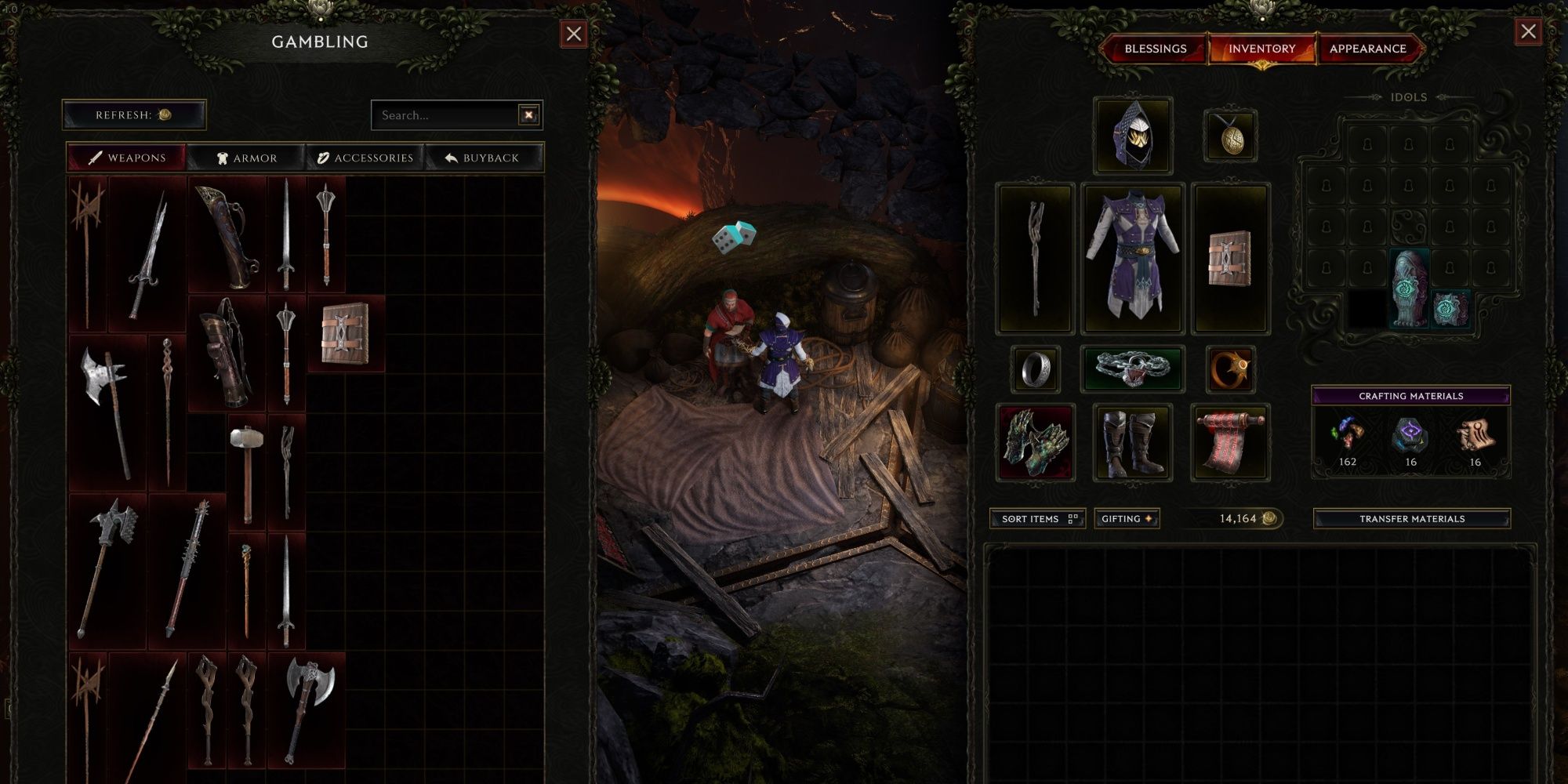 Last Epoch Artem Gambling UI