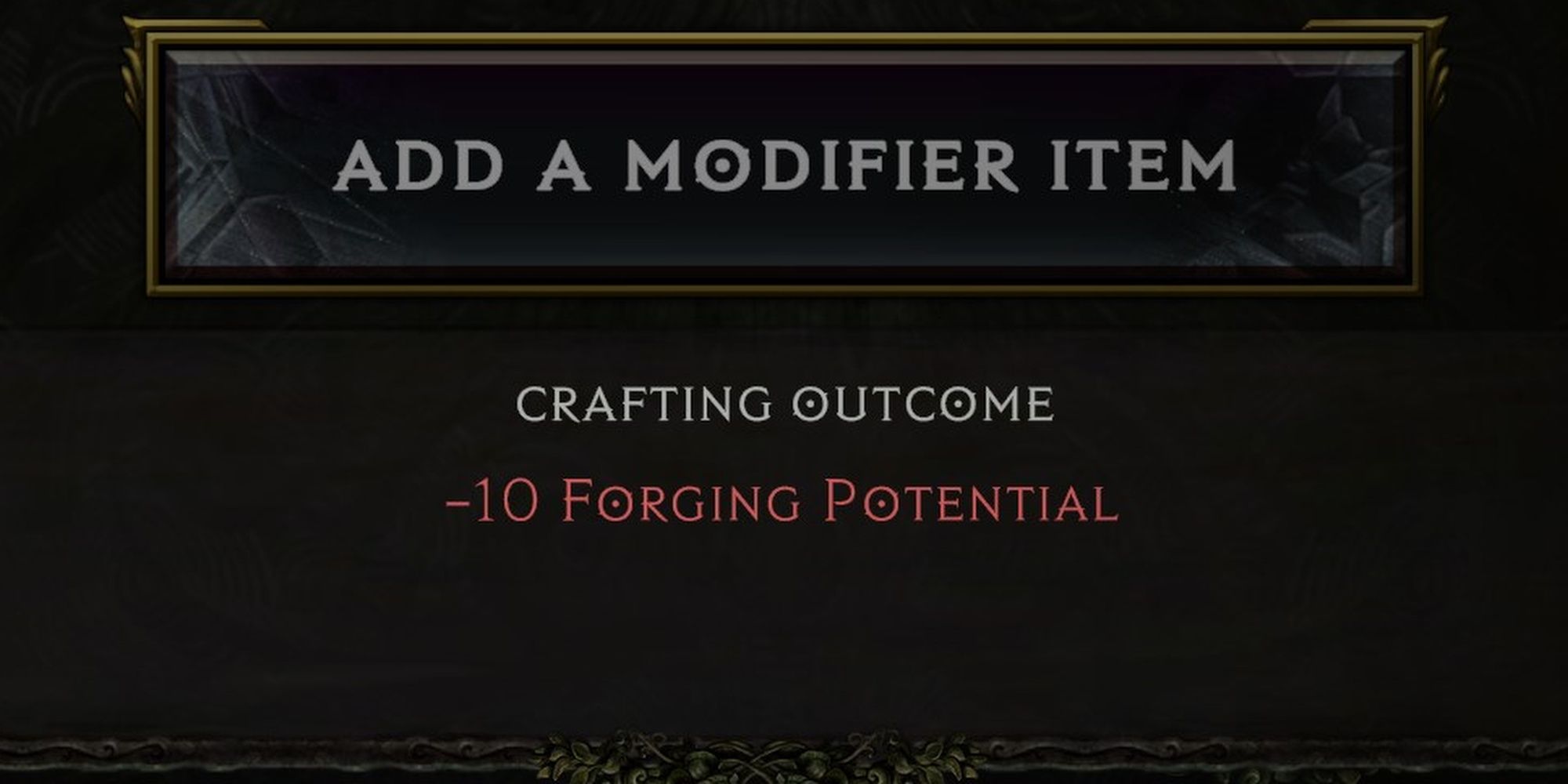 Last Epoch Forging Potential Lost
