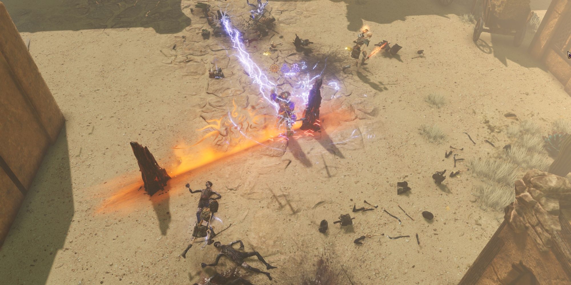 Last Epoch Runemaster Build Fighting In Desert