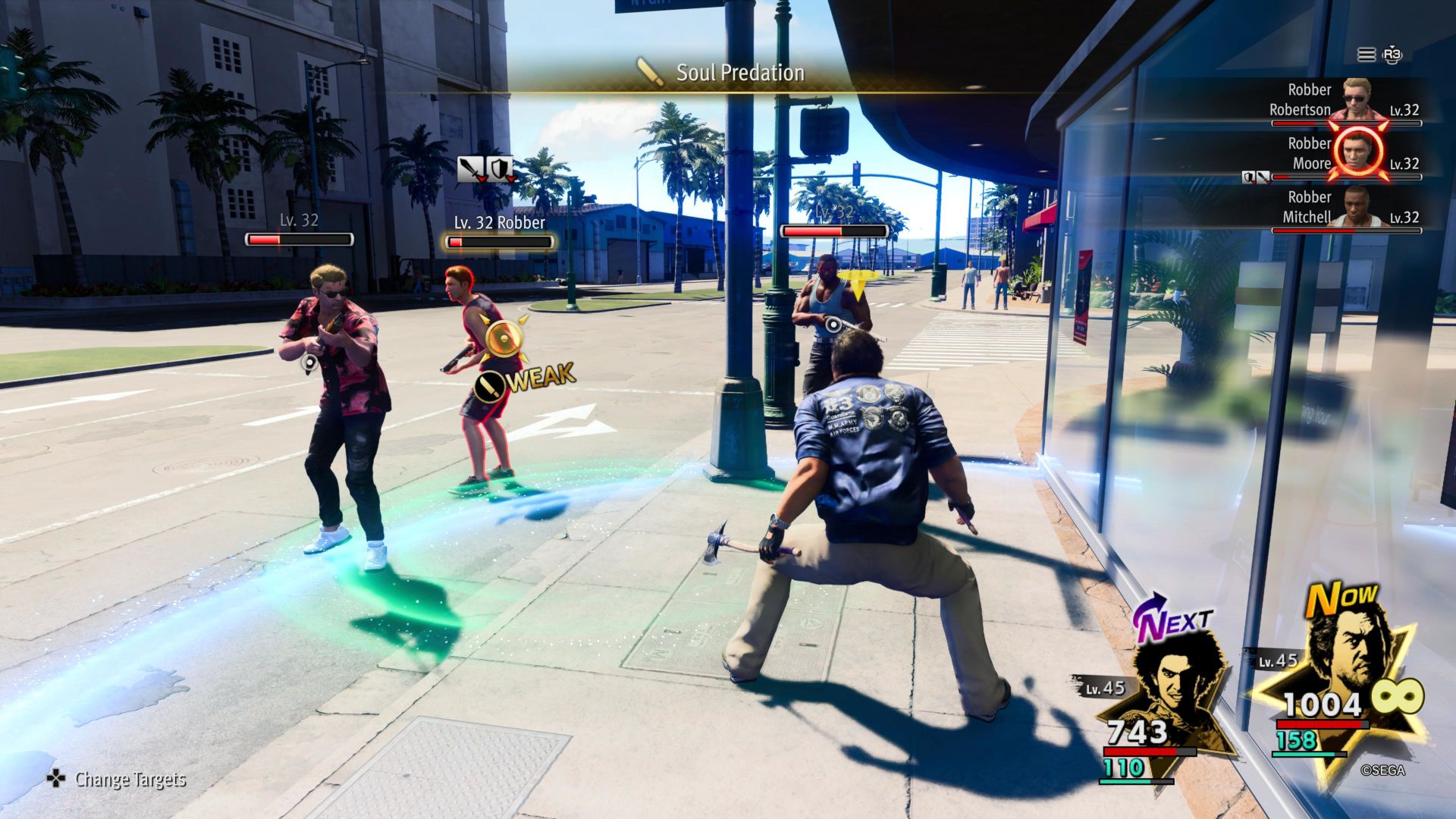 Like A Dragon Infinite Wealth, Adachi fighting the robbers