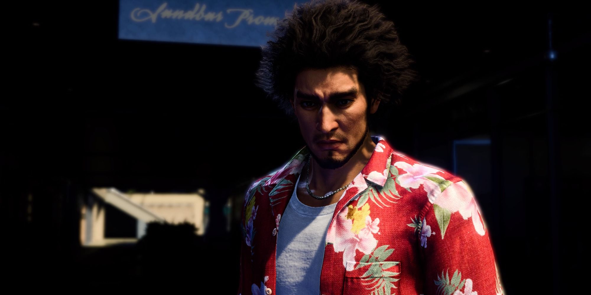 Ichiban Kasuga in his Hawaiian shirt 