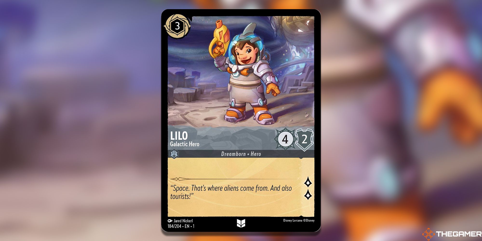 Lilo Galactic Hero Lorcana Card