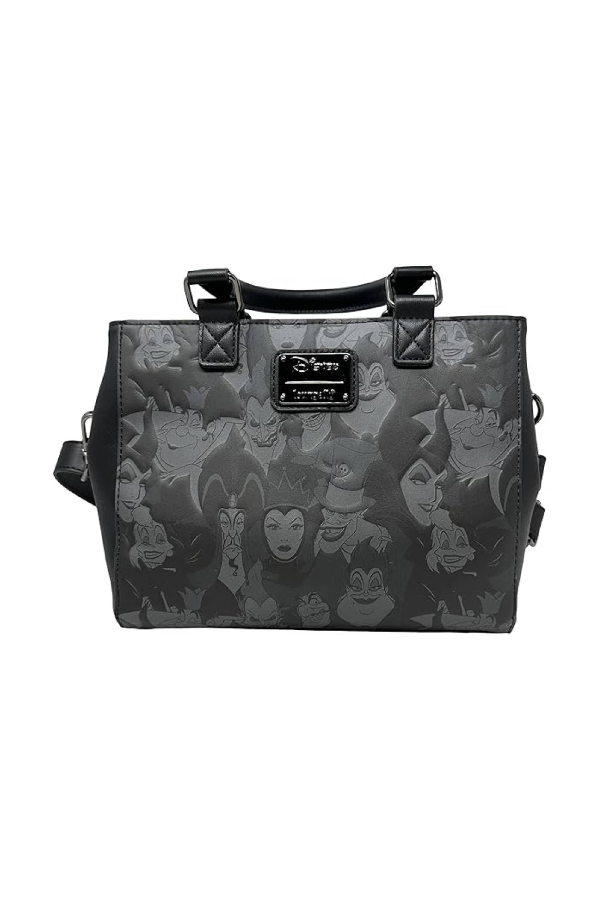 Loungefly Disney Villains Debossed Allover Print Crossbody Satchel