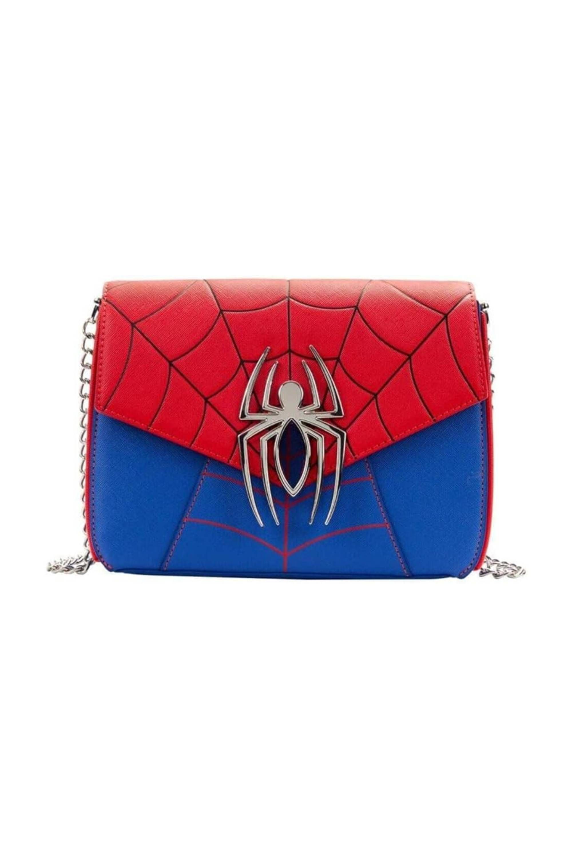 Loungefly Marvel Spider Man Color-Block Crossbody Bag Spider Man One Size