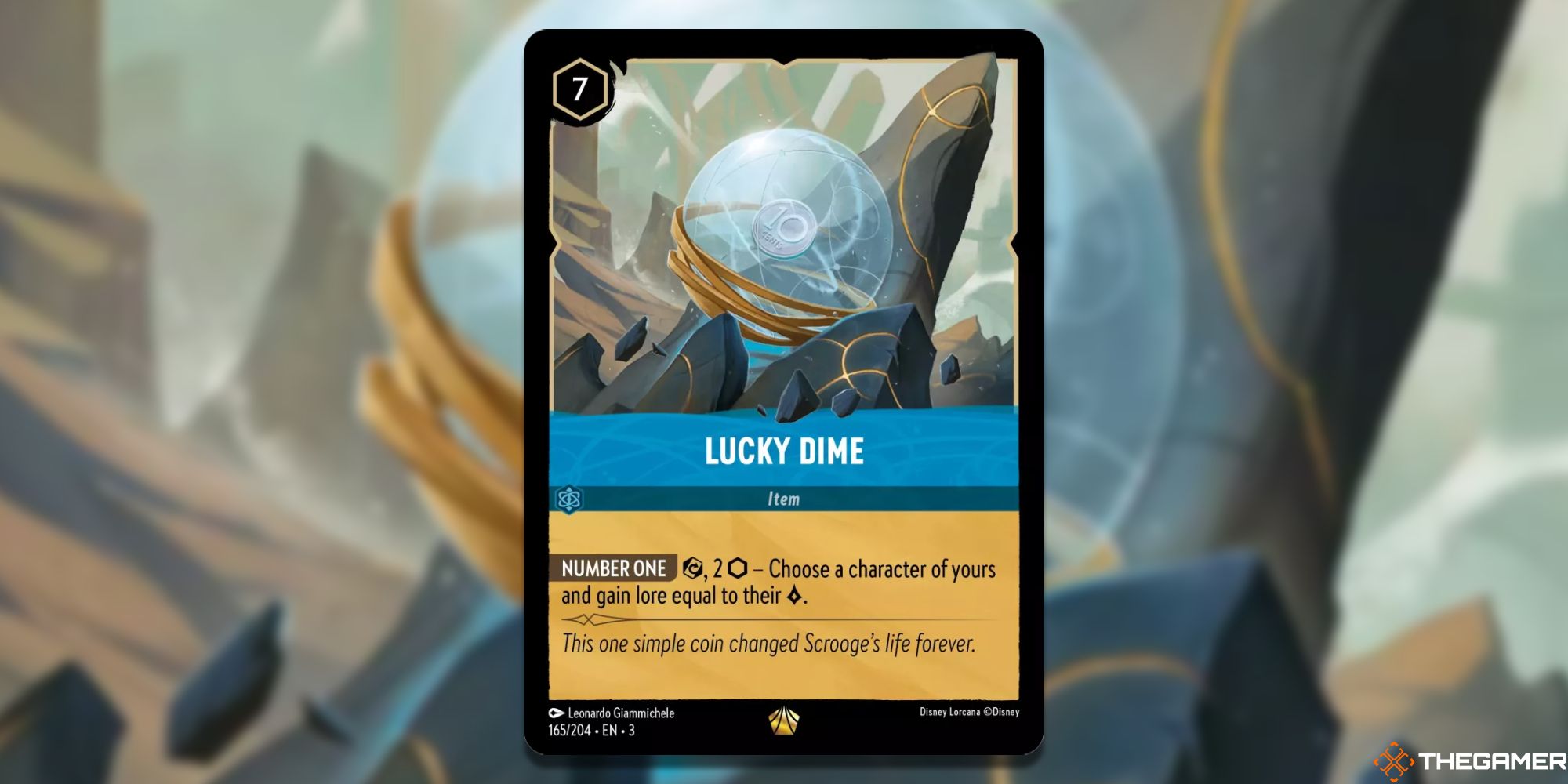 Disney Lorcana: Lucky Dime card