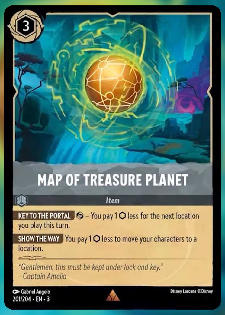Map of Treasure Planet