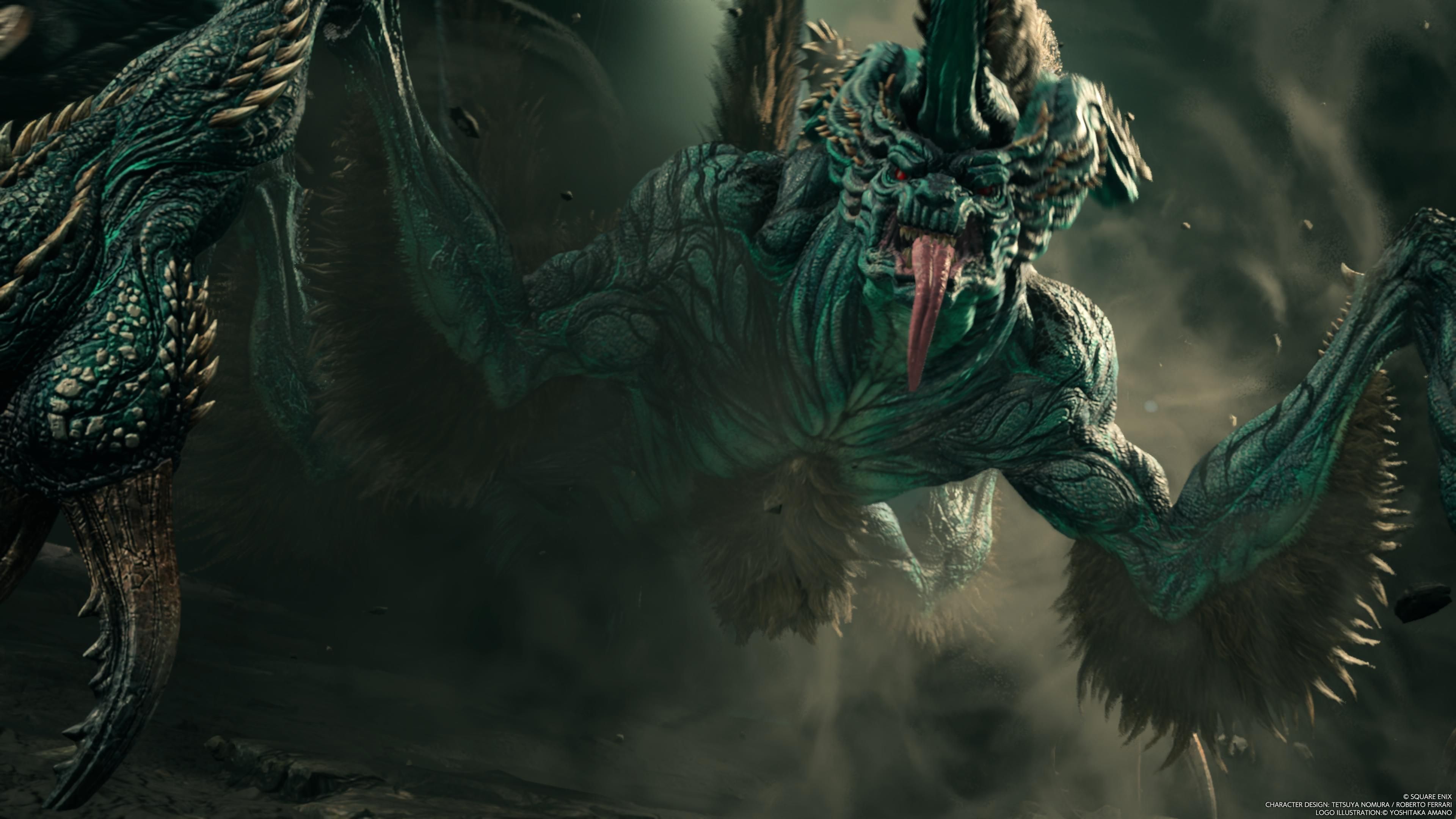 Materia Guardian boss approaches the party in FF7 Rebirth
